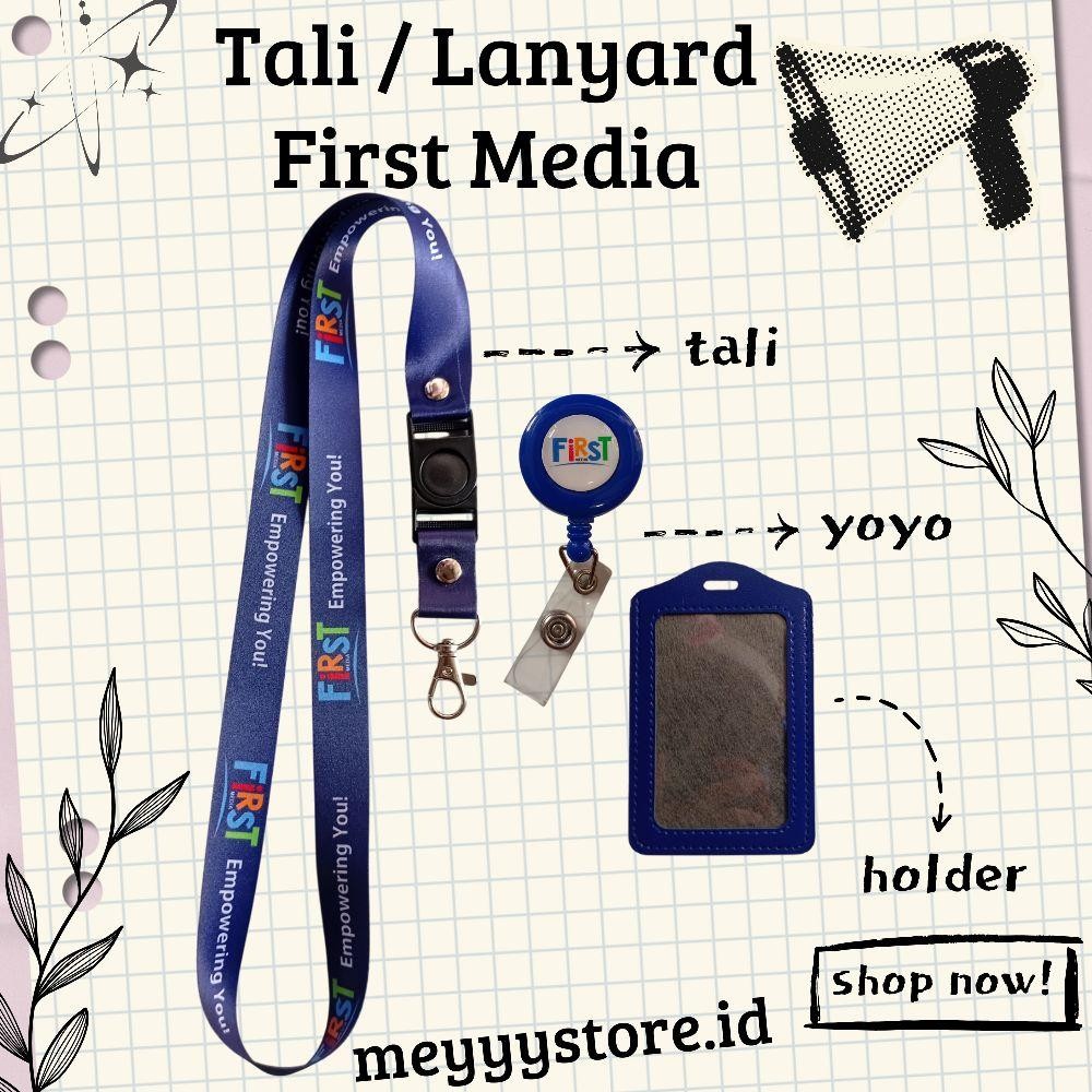 

READYYY Tali Gantungan ID CARD / Lanyard FIRST MEDIA [STOCK MELIMPAH] Termurahhh Harga Grosir!