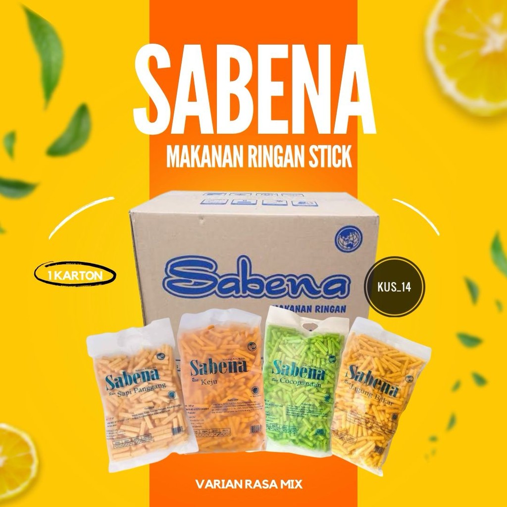 

Snack Sabena 1 Dus Isi 5 Pcs / Cemilan Sabena Stik - Camilan Stik Enak