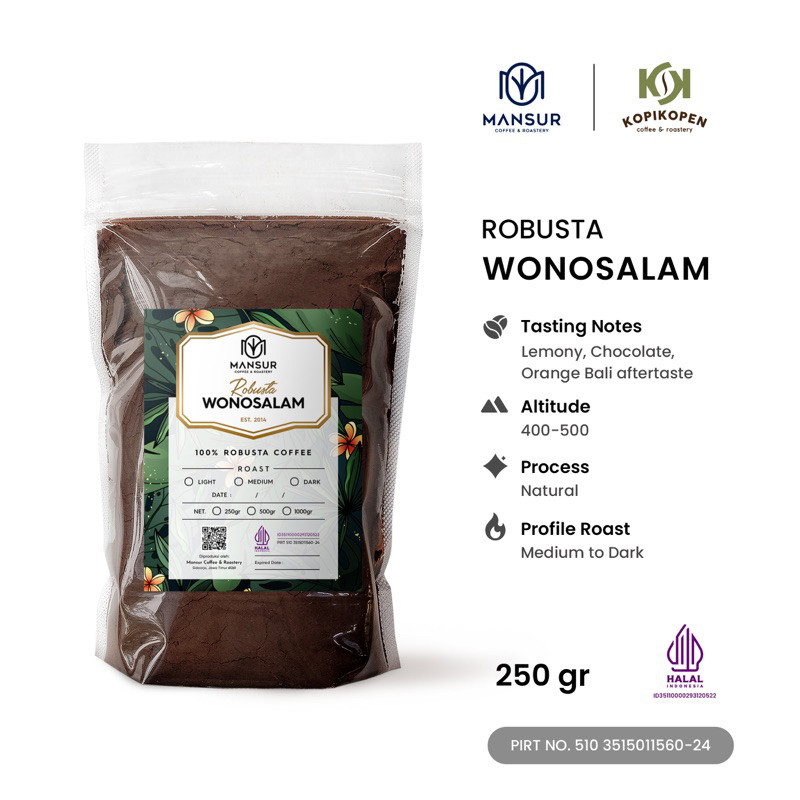 

Kamuja Kopi Robusta Wonosalam 250gr