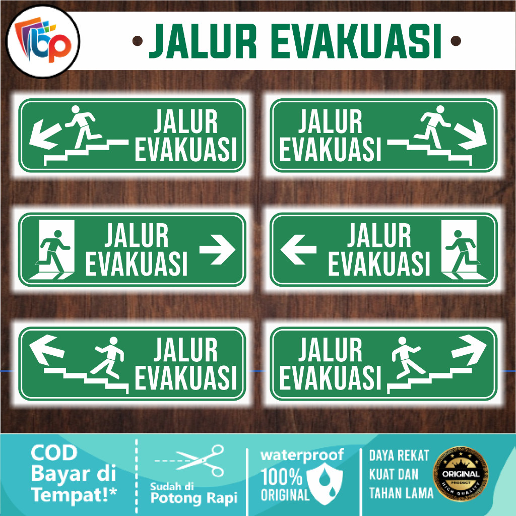 

Stiker Jalur Evakuasi Laminasi Glossy
