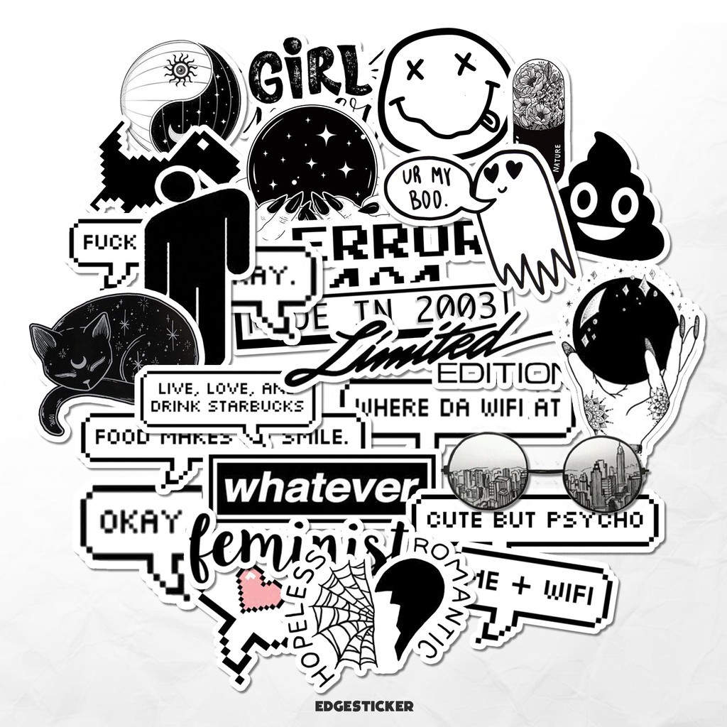 

24pcs BNW3 Aesthetic Stiker Laptop HP