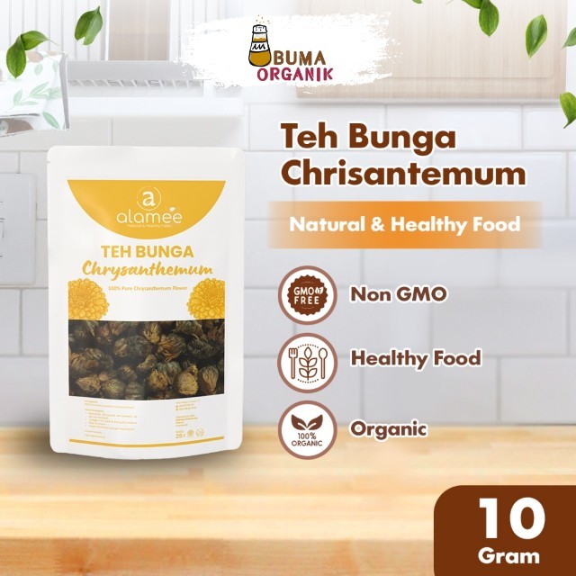 

ALAMEE Teh Bunga Chrysanthemum Tea Krisan Emas Golden Crysant Herbal Alami Organik Crysanthemum 10gr BUMA