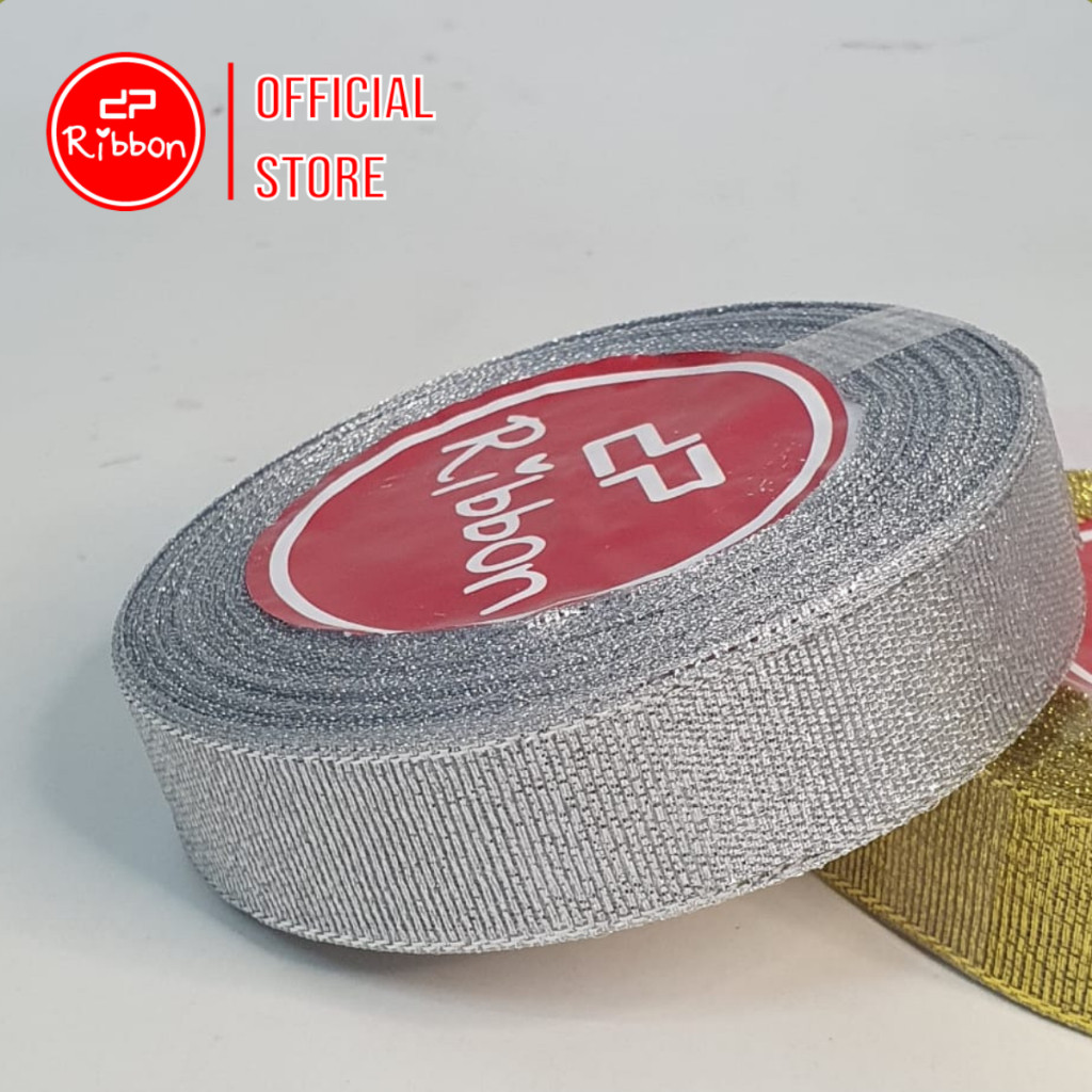 

1 Roll Ribbon Pita Emas/Perak 3/4" 2cm (Gold/Silver Ribbon 3/4 inch)