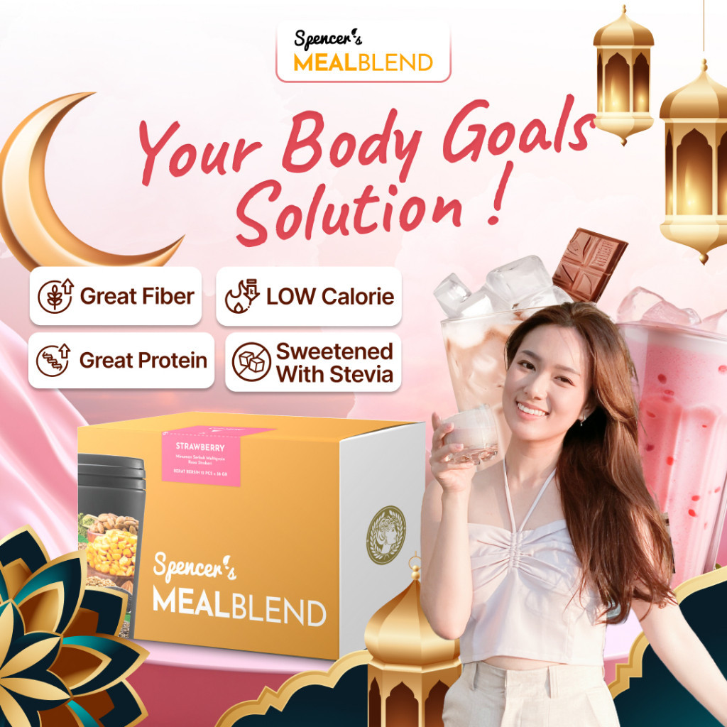 

Spencer's MealBlend - Meal Replacement Dengan Nutrisi Alami Dengan Seimbang Tanpa Gula Tambahan