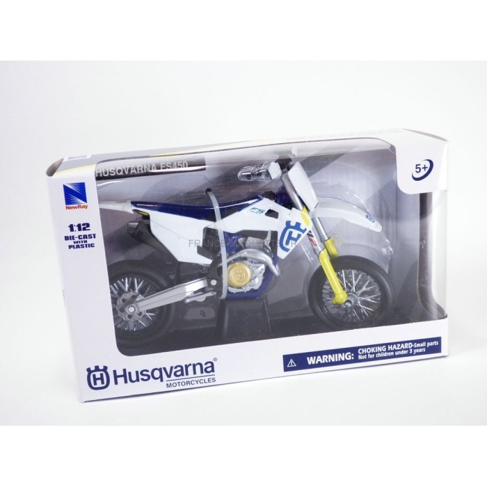 Diecast Miniatur Motor Trail - Cross Diecast Motorcycles Husqvarna FS450 Dirt Bike 1/12 Scale
