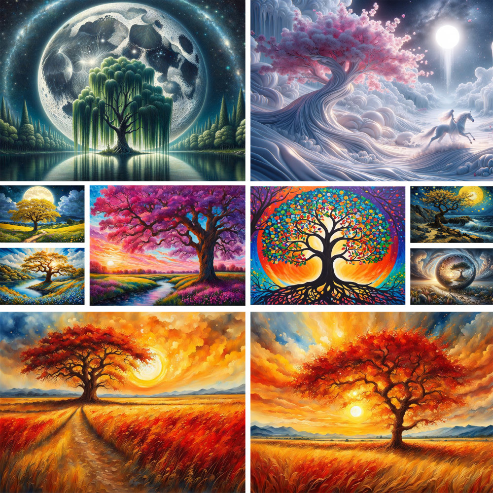 

Landscape Fantasy Tree Paint By Number For Adults Handicrafts Crafts Kits For Adults Wall Decor Gift For Wife Free Shipping 2024