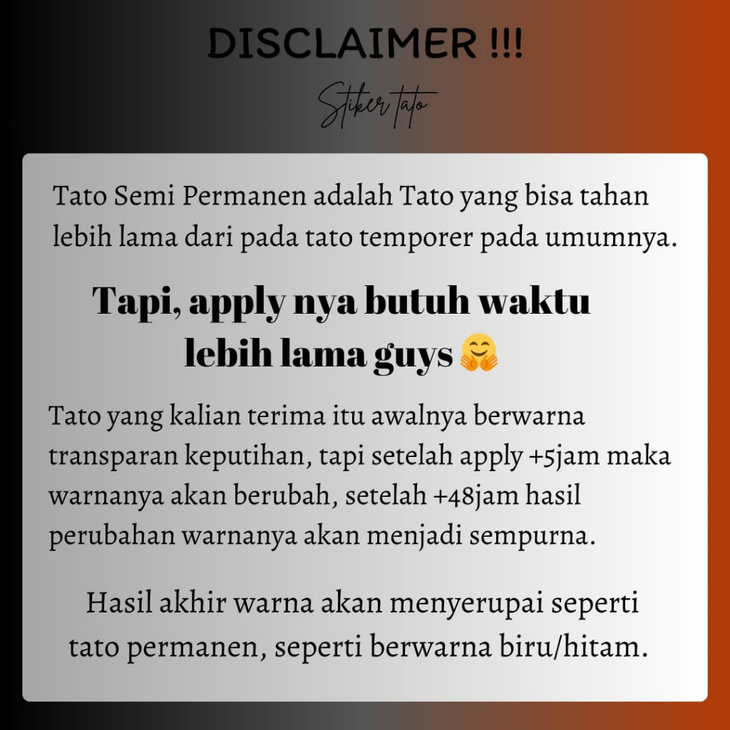 RcWL TattooPop - Stiker Tato Temporer Motif Tulisan - Tato Temporer Lengan, Kaki, Punggung - Tato