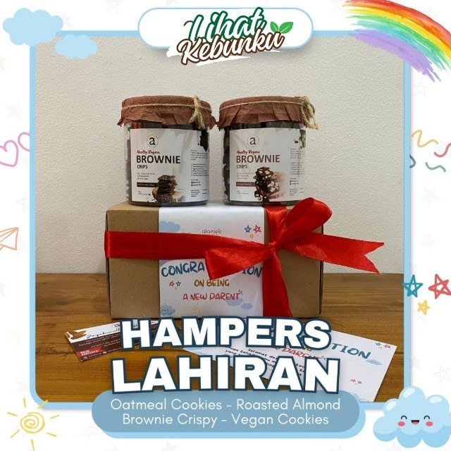 

ALAMEE Hampers Ibu Melahirkan Kado Lahiran Baby Born Gift Hadiah Mom Cemilan Kacang Mede Kue Kering LIHAT KEBUNKU