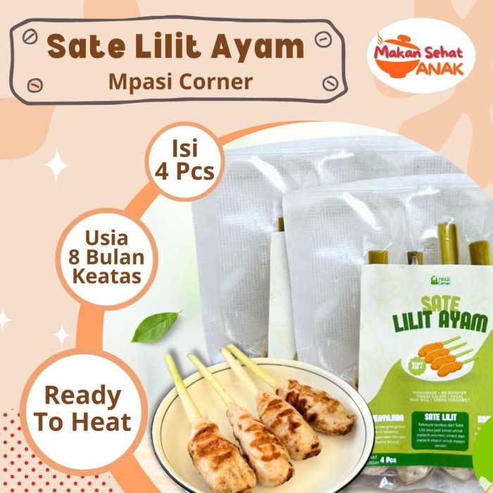 

Mpasi Corner Lauk Pauk Anak Mpasi 8 Bulan Keatas By Makan Sehat Anak - Sate Lilit Ayam