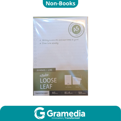 

[Gramedia Cijantung] Estudee Loose Leaf Premium - Line 8MM A5