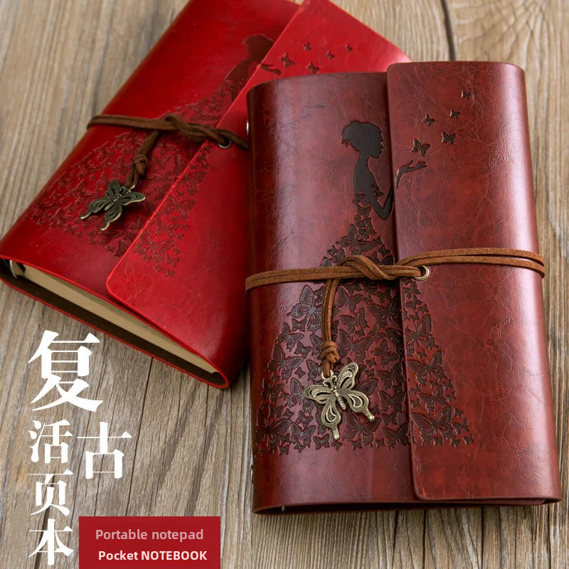 

Creative Tied Notebook Leather Diary Book A6 Detachable Pages For Office Supplies Bulk Wholesale Available In Stock