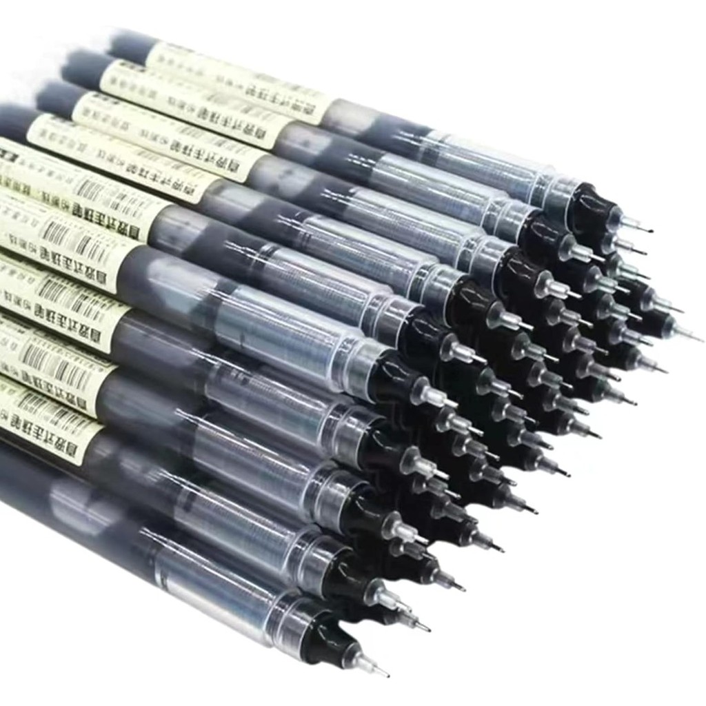 

10Pcs/set High Quality Needle Type Gel Pens Straight Liquid Ballpoint Pen Kawaii Stationery School Office Supplies Writing
