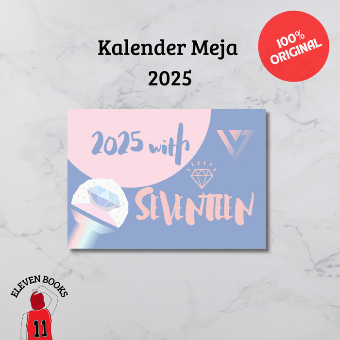 

ANDM Seventeen Kpop Calendar Aesthetic 2025 A5 - Kalender Meja Planner /Duduk Estetik Size A5