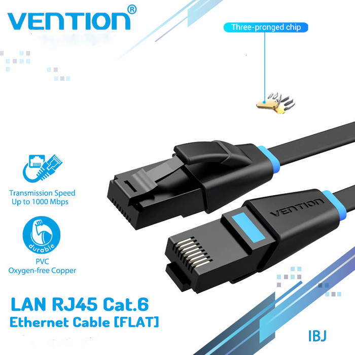 Vention 0.5m Kabel Lan Cat6 Cat.6 UTP Ethernet Patch Cord Cable -V-IBJBD0.5