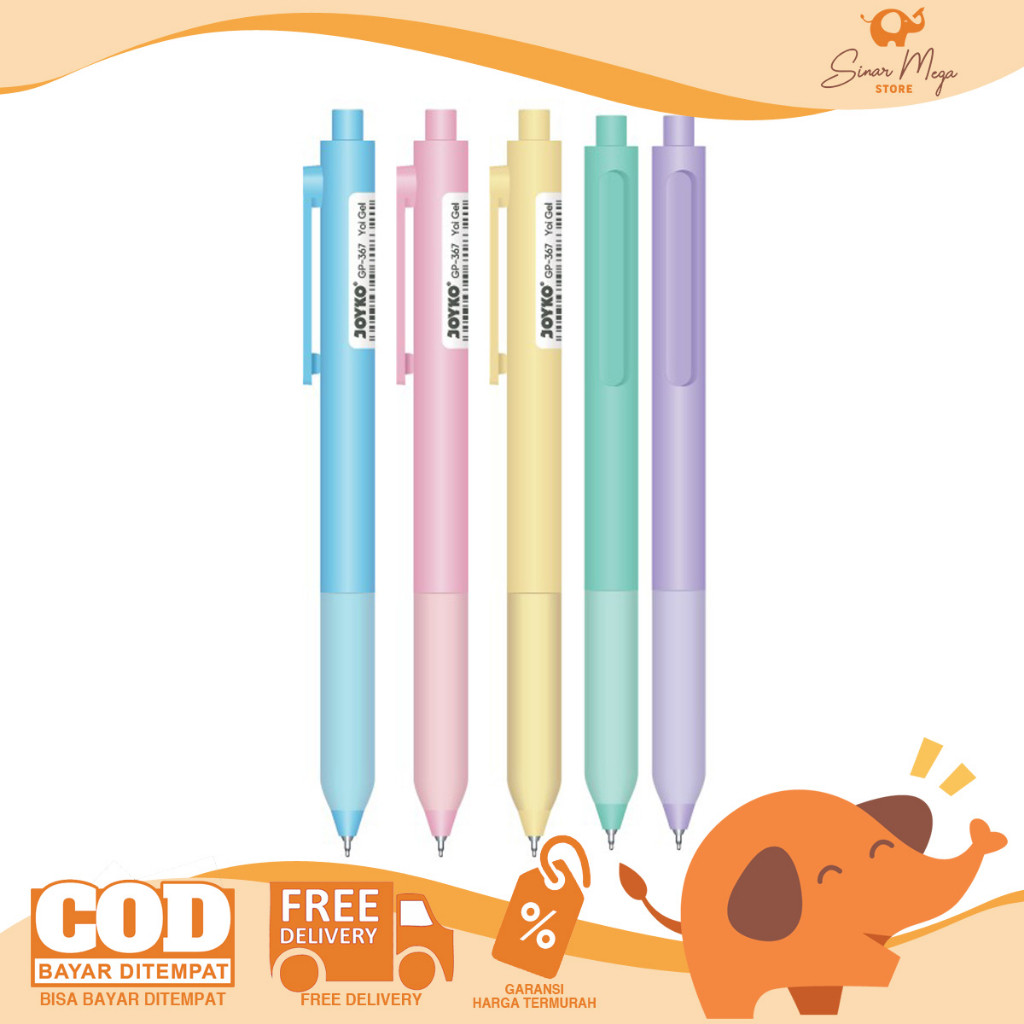 

Joyko Pulpen Gel Pen 0.5mm GP-367 Yoi Gel Pena Gel Retractable