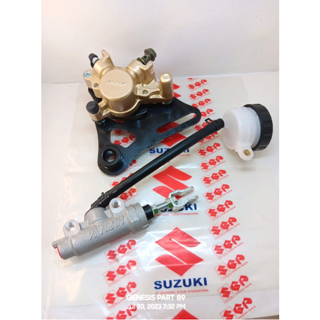 KALIPER BELAKANG SET TONJOKAN BELAKANG SATRIA FU / SATRIA F150 NISSIN ORIGINAL