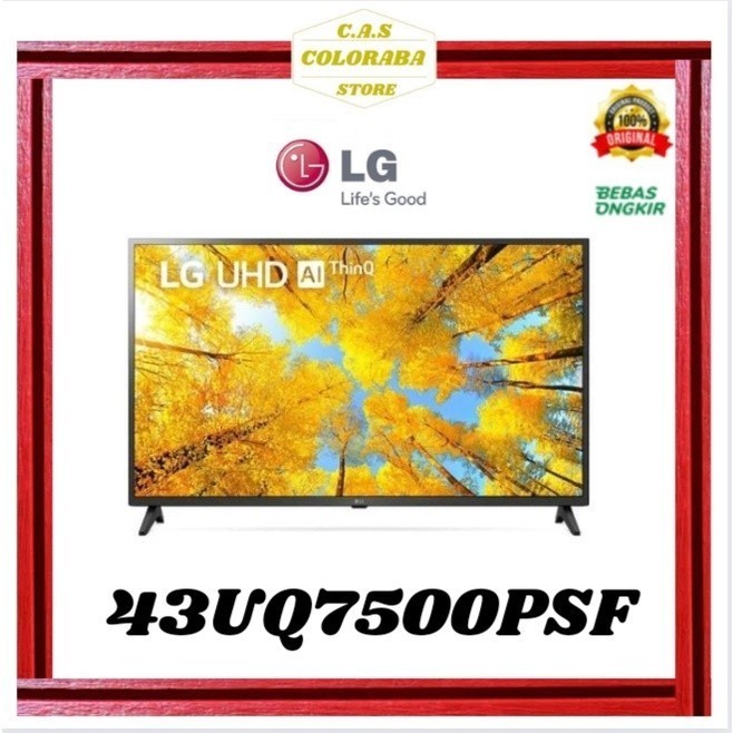 TV LG 43UQ7500PSF SMART TV 43 INCH LED 4K UHD 43UQ7500 43UQ75 43UQ UQ7500 UQ7500PSF