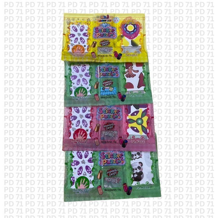 

Permen Serbuk Aneka Rasa Buah Sticker Puzzle Popping Candy - Candy Joy