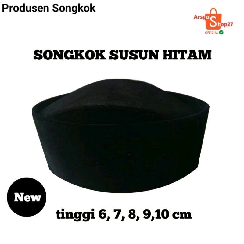 Peci Susun songkok Susun kopyah susun peci tinggi 6 7 8 9 10 cm premium