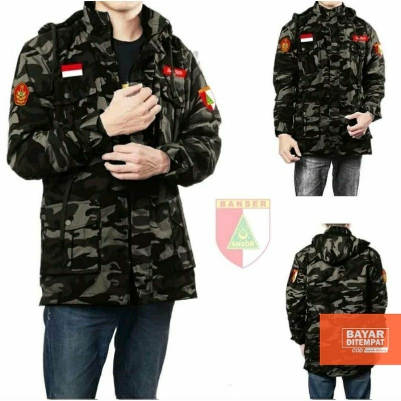 Parka loreng / parka tentara / jaket tentara / jaket loreng / parka kanvas / parka Korea army / park