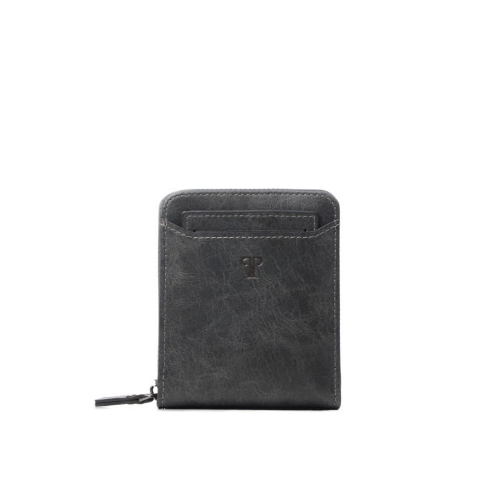 promo ✨ -Dompet Pria nita Troy Classic Avero Horo Bahan Kulit - Horo Abu Tua