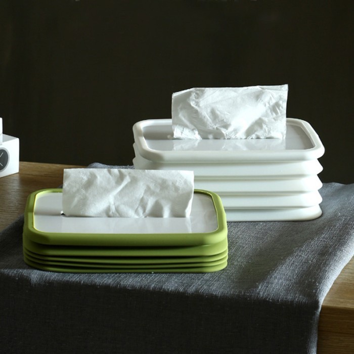 Tempat Tissue Box Foldable Kotak Unik dan Multifungsi