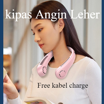(KIPAS LEHER) Kipas Angin Leher / Kipas Angin Gantung leher/ Mini Fan Neck Elektrik Original
