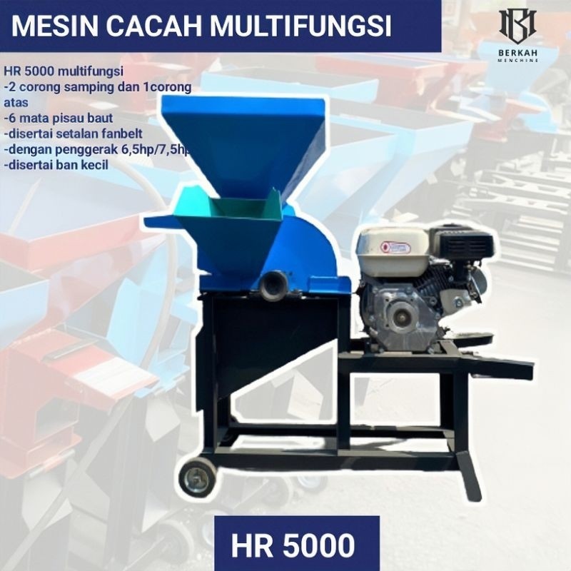 mesin cacah rumput multifungsi/mesin Choper multifungsi 3 input