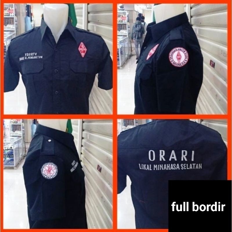kemeja Orari full bordir baju Orari baju kerja Orari pakaian Orari baju dinas Orari seragam Orari Pd