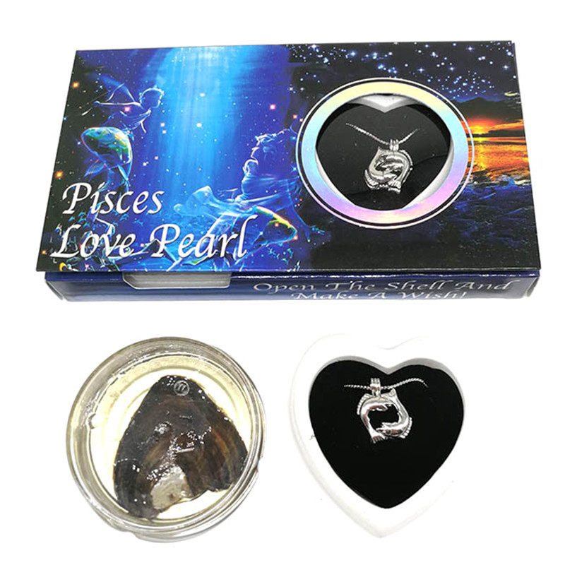 DIY Love Pearl Creations Zodiac Wish Kit with Pendant Necklace Freshwater Pearl Clam Canned Gift Box