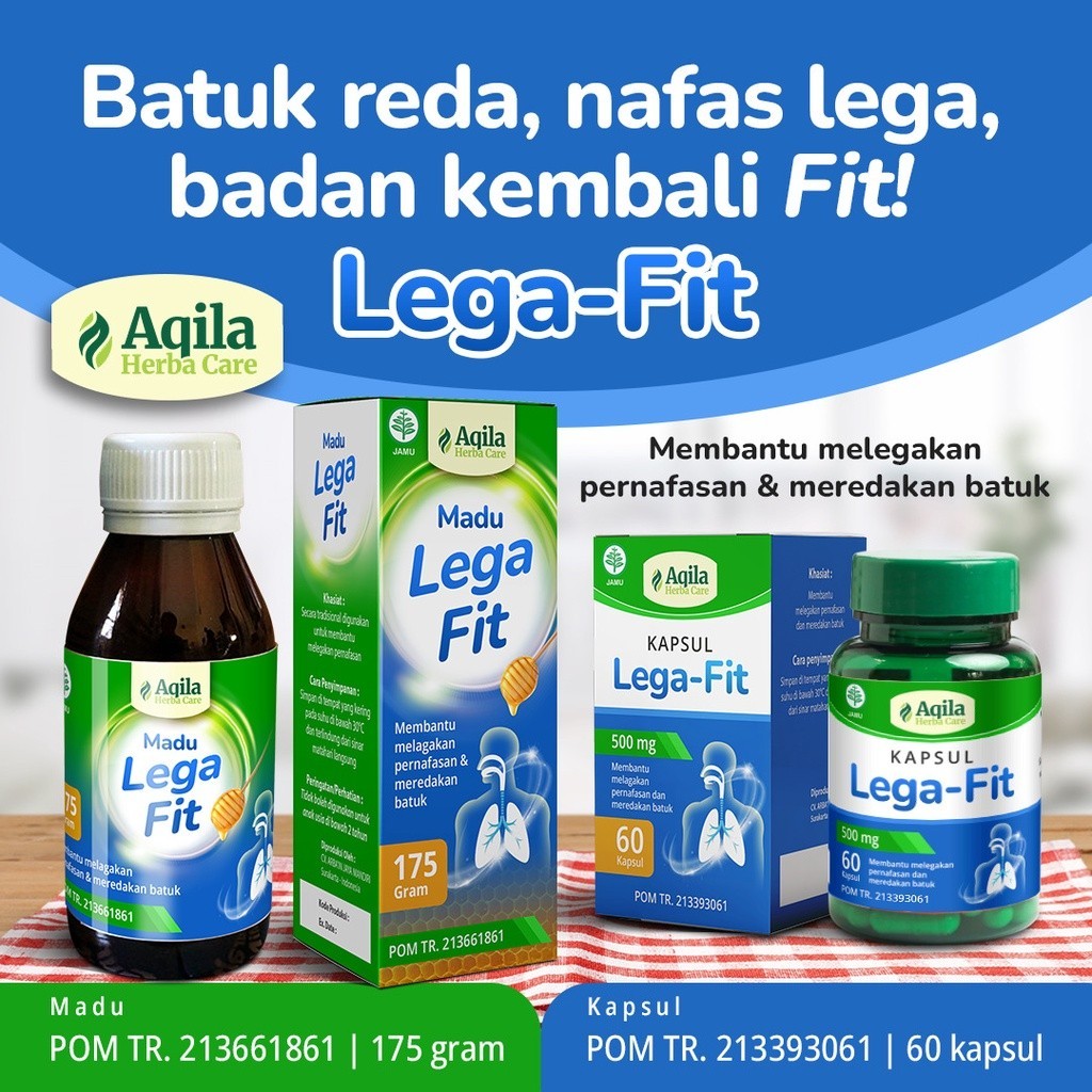 MADU LEGAFIT // Herbal Membantu Melegakan Nafas, Meredakan Batuk, Pilek, dll