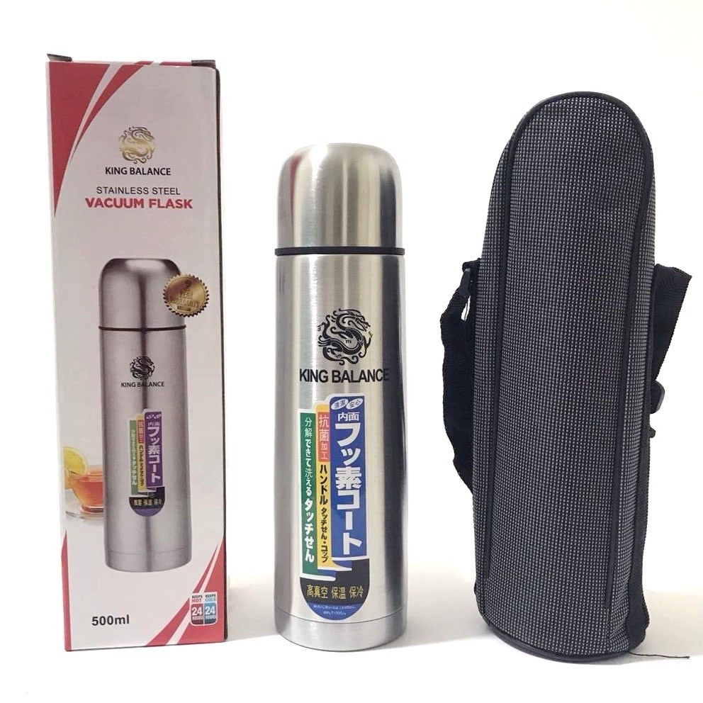 TERMOS TREMOS STAINLESS STEEL 350 500 750 1000 ML FREE TAS TERMOS AIR PANAS ES KECIL MINI POLOS