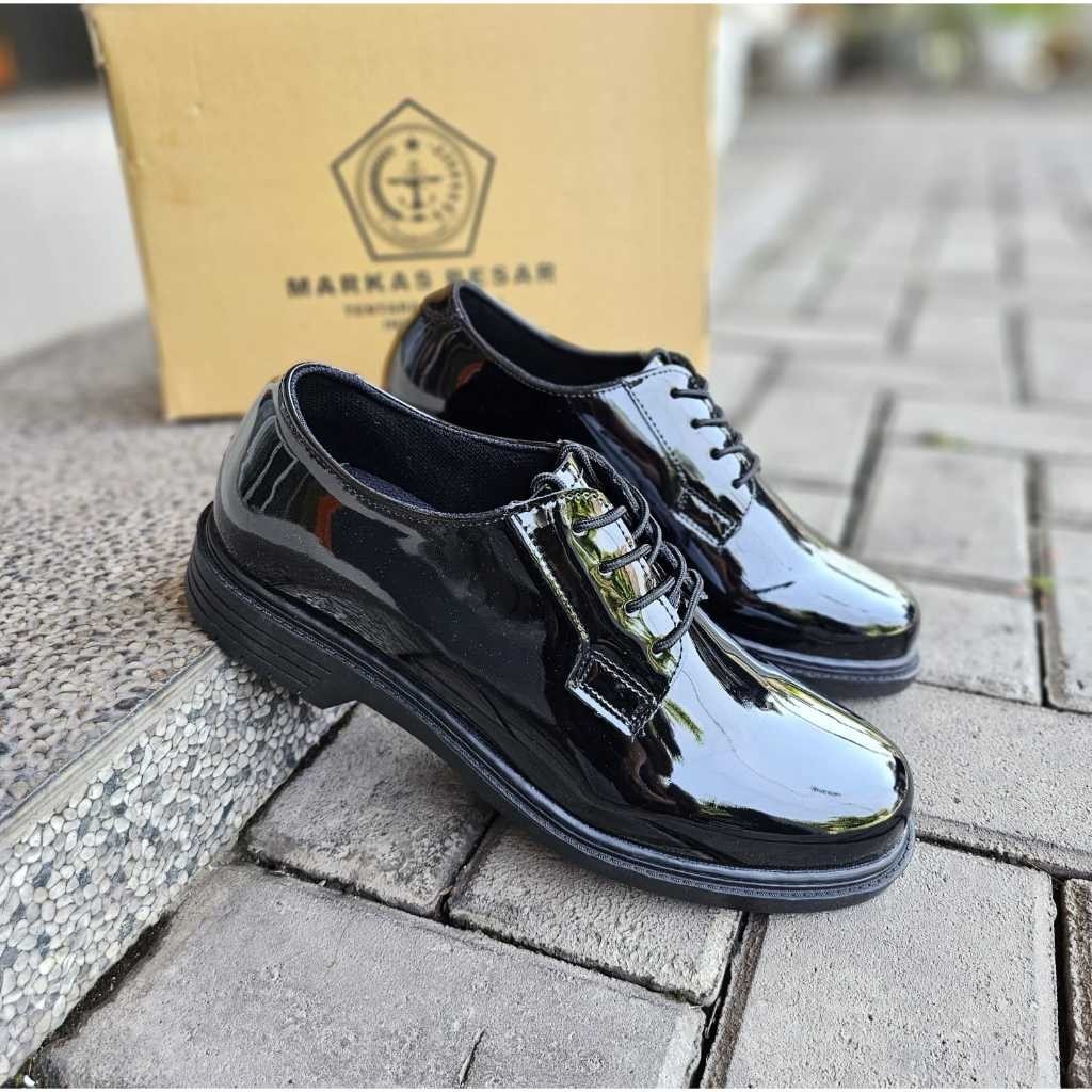 (SAURAMIL) Sepatu PDH POLRI - TNI original- pdh ori