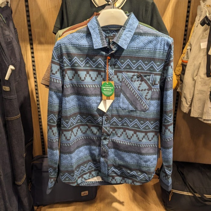 OTDOR - KEMEJA FLANEL CORAK TRIBAL POZA RICA FLANNEL SHIRT - NAVY