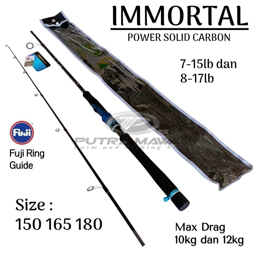 Pegasus Immortal Pro Series 502 562 602 Line WT 7-15lb 8-17lb Joran Spinning Bahan Carbon Solid Ring