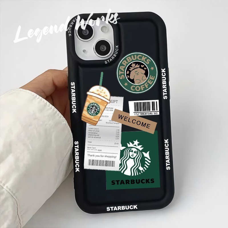 SOFTCASE SILIKON CASING SHOCKPROOF STARBUCK COFFEE FOR IPHONE 6 7 8 SE 6+ 7+ 8+ X XS XR 11 12 13 14 