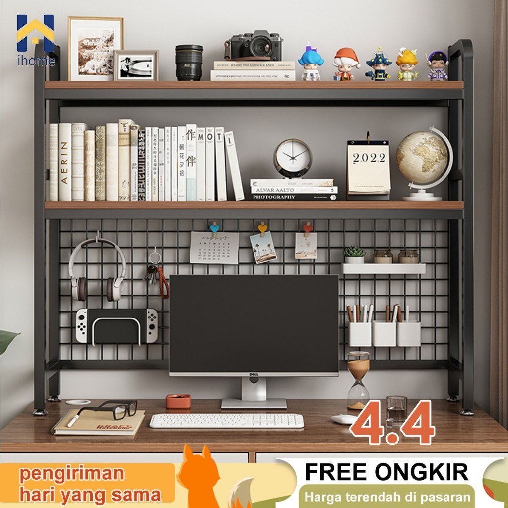 

[PROMO MURAH] IH Rak Desktop Storage Rak Meja Stationery Rak Buku Desktop Rak Polaroid Rak Organizer Desktop Desk Organizer