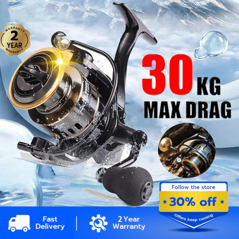 【COD】reel Pancing Asli Besi Fishing Reel 10kg HE1000 - 7000 / Reel Pancing Murah Kuat Power Handle/ 