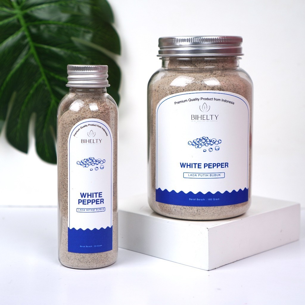 

Bihelty Lada Putih Bubuk Organik Merica Bubuk White Pepper Powder