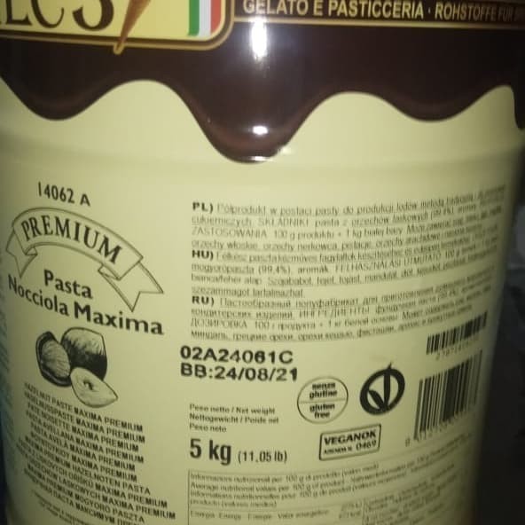 

MEC3 Hazelnut Paste / Pasta Nocciola Maxima Gluten Free Repack 200gram