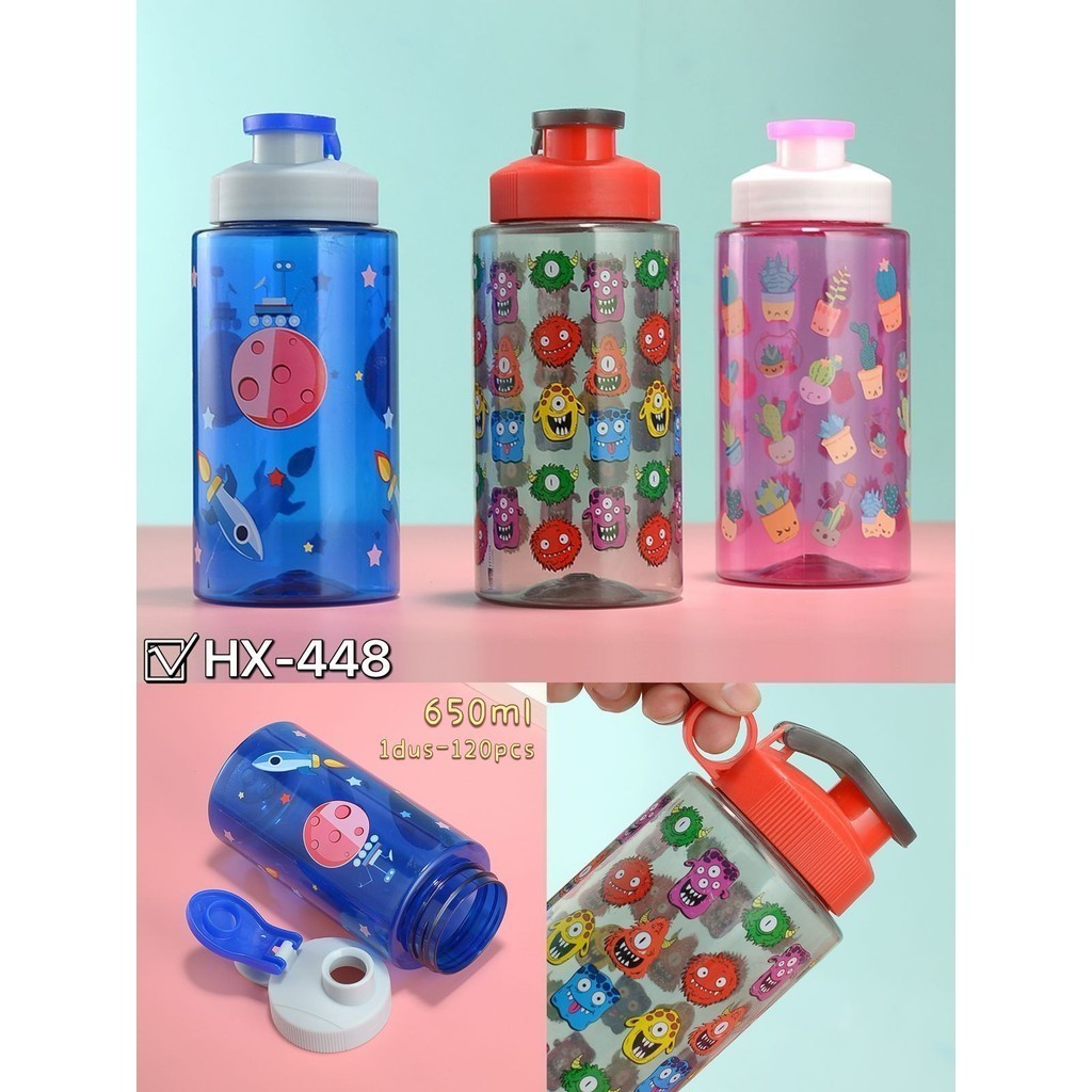 (GORBANIK)Botol Minum Anak & Dewasa Air 450 ML- 1000 ML/Botol Anak & dewasa Karakter/ Polos World BP