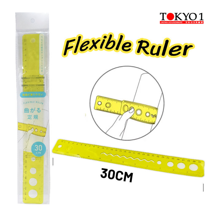 

Tokyo1 Flexible Ruler 30cm Penggaris Lentur Plastik 196514