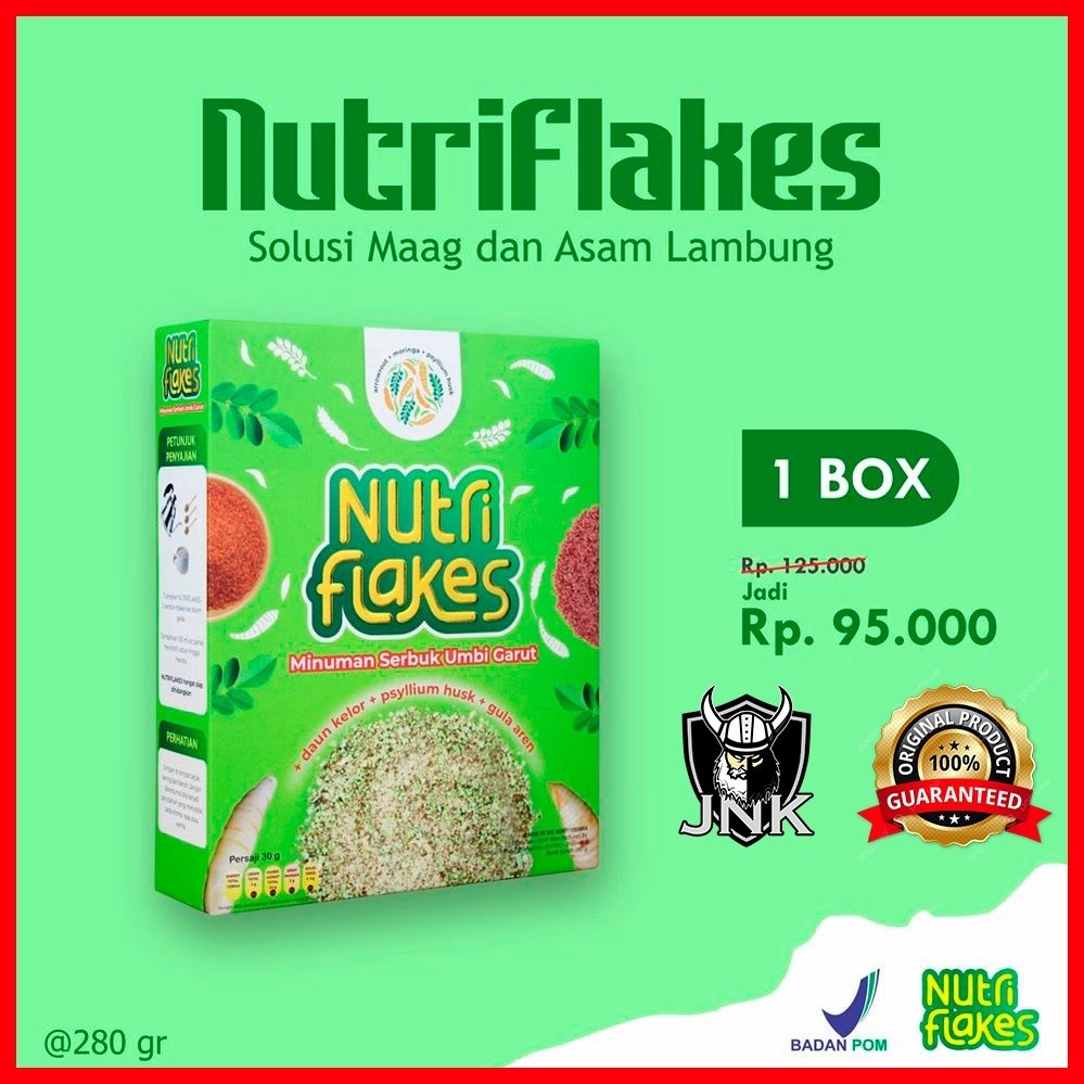 

Nutriflakes Superfood Sereal Asam Lambung Ampuh Mengatasi Gerd Maag Oat 1 Box