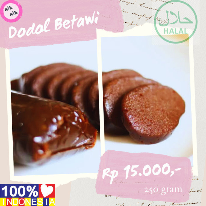 

Dodol Betawi Ketan Asli Bogor Legit Dodol Muda Jenang Empuk Murah