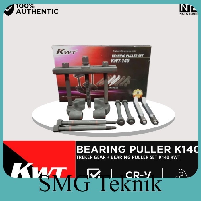 Berkualitas Bearing PUller Set KWT K140 Treker Gear + Scm 440 Steel DSA769