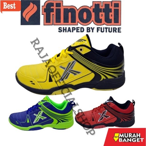 Sepatu Bulu tangkis keren SepatuBadminton Finotti SMASH 100% Original FREE KAOSKAKI Sepatu Bulutangk
