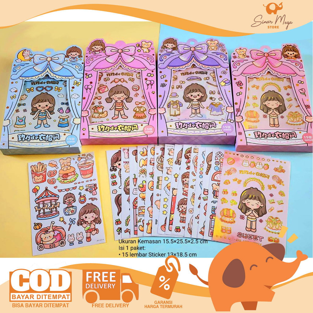 

Fancy Sticker Box JBE-SCX Jiu Dressing Room Stiker Boks Kartun Seri Ruang Ganti Jiu-Jiu Murah