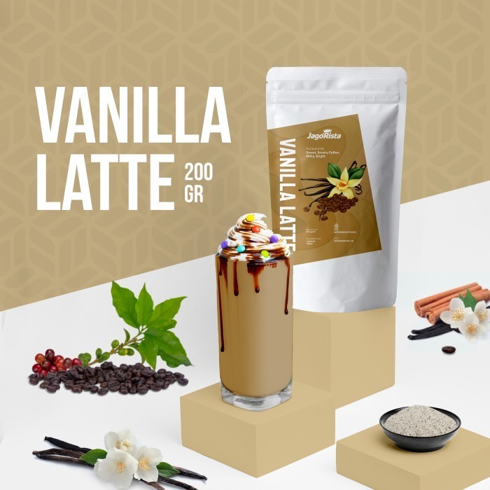 

[Ready] (200gr) Premium Vanilla Latte ( Bubuk Minuman / Bubble Drink Powder )