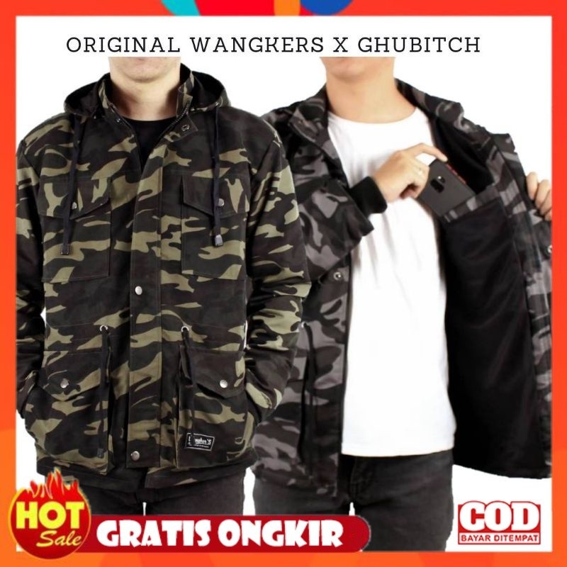 BAHAN HALUS ADEM TEBAL / Jaket Pria Parka Army / Jaket Loreng / Jaket Militer / Jaket Distro