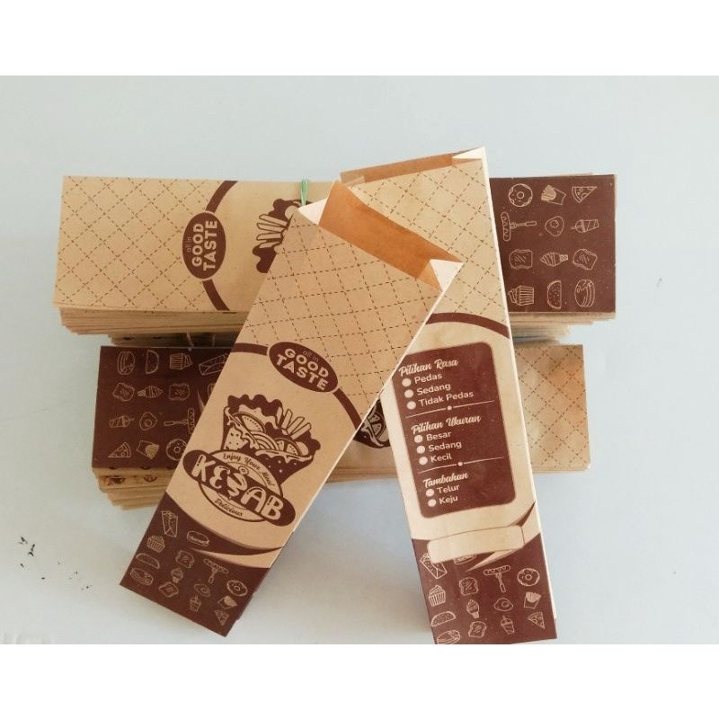 

PROMO KUALITAS Kemasan Bungkus Wadah Kebab D3 - 100pcs GRATIS ONGKIR
